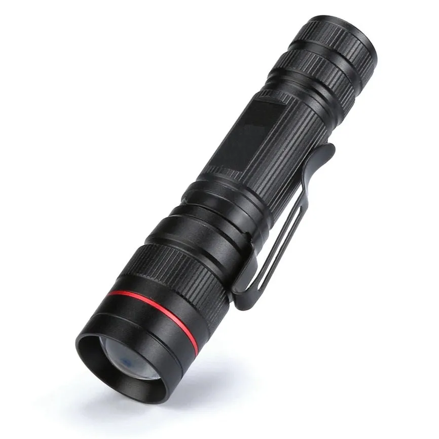 Super Mini 3500LM Zoomable LED Flashlight 3 Mode Torch Super Bright Light