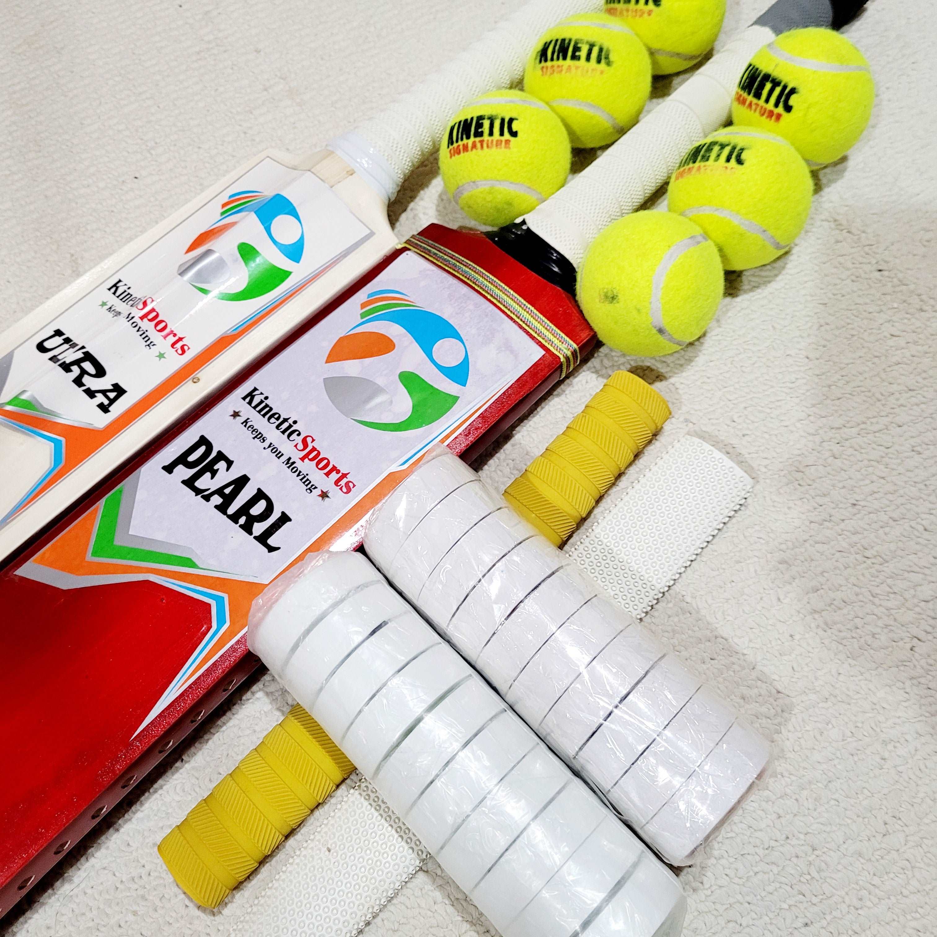 Tape Ball Cricket Deal (2 Bats+ 12 balls Package)