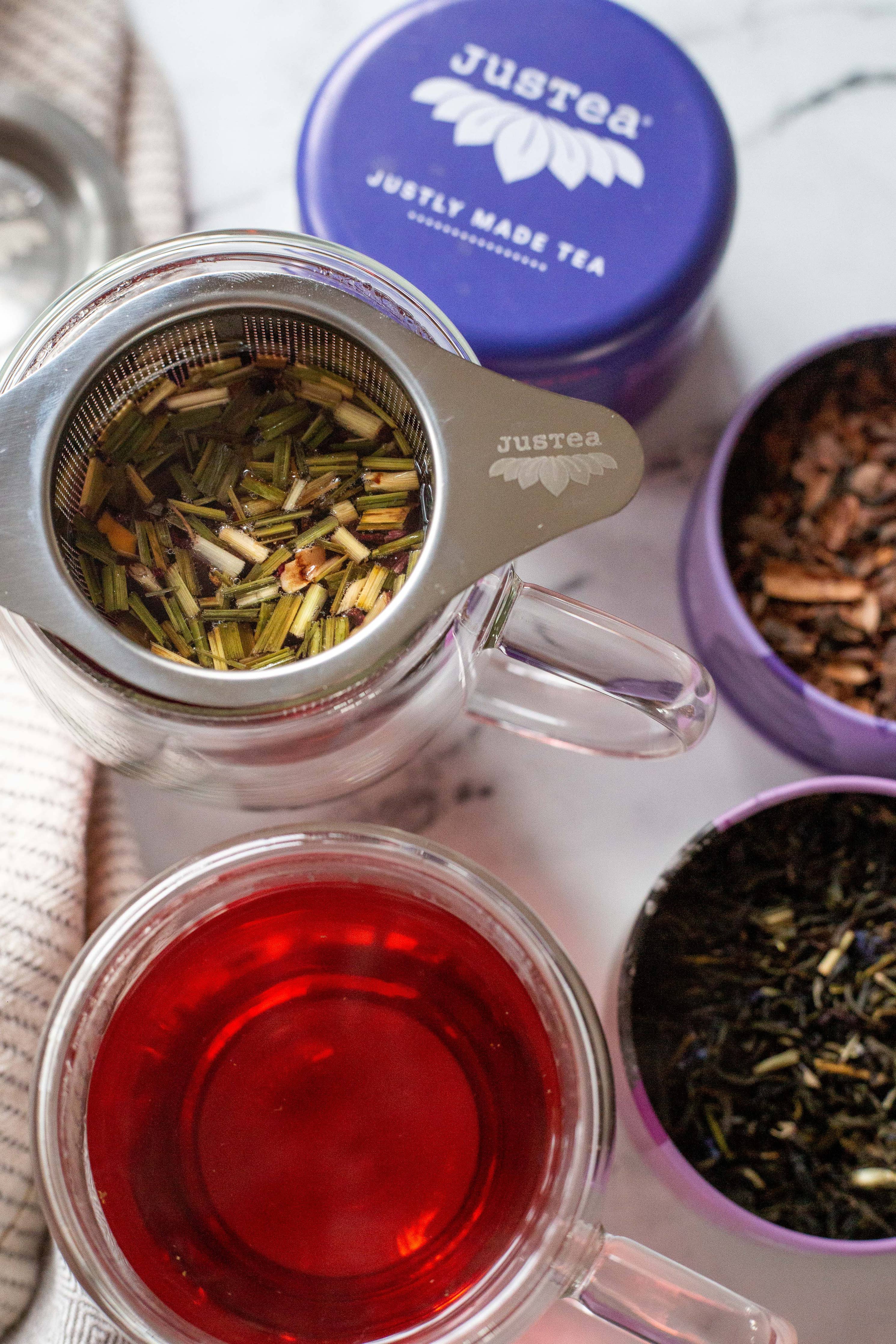 Tea Infuser with Dual-use Coaster Lid