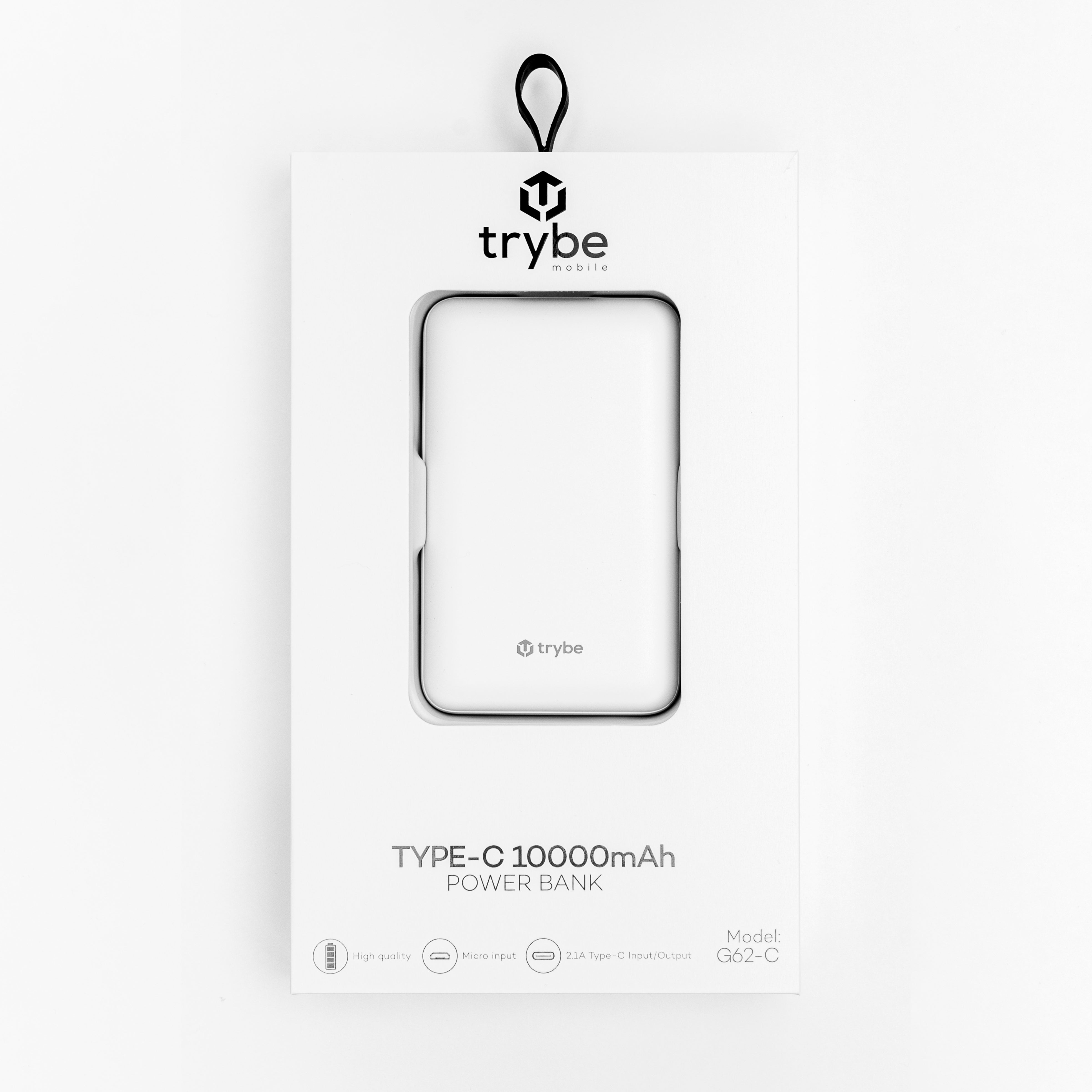 Trybe 10000mAh Dual USB-A + USB-C G62-C Power Bank