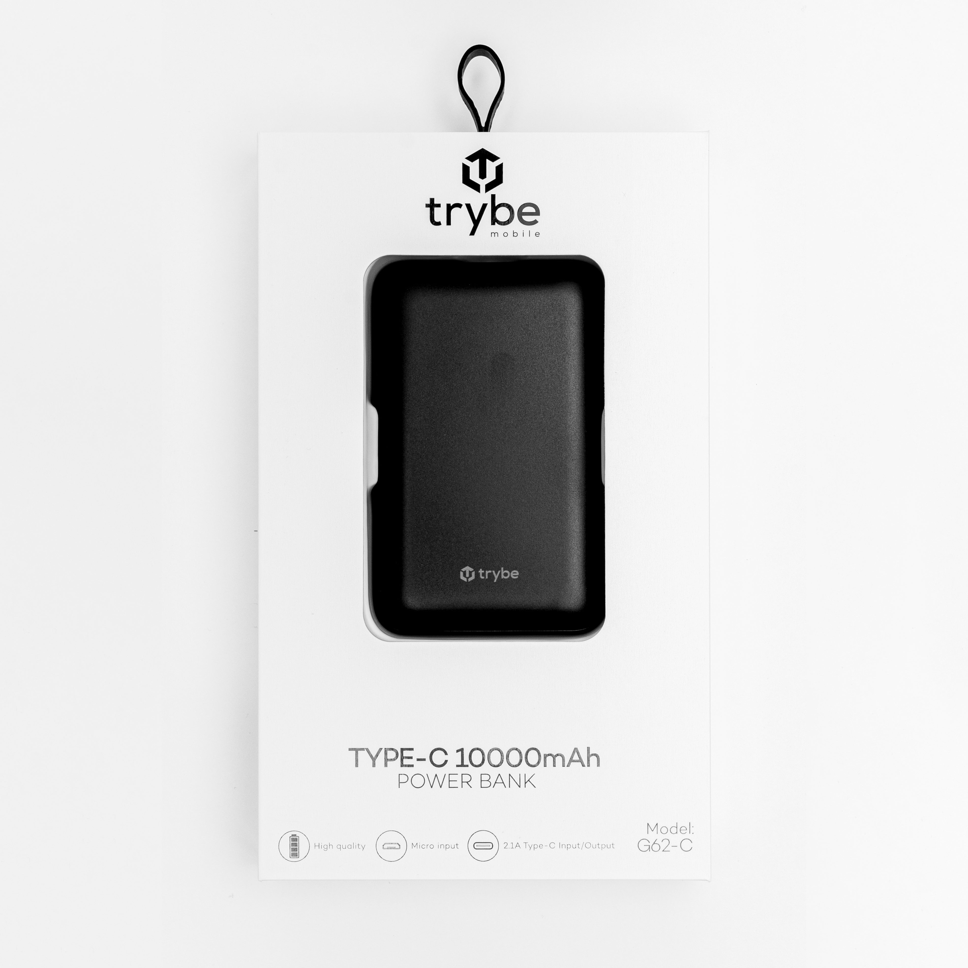 Trybe 10000mAh Dual USB-A + USB-C G62-C Power Bank