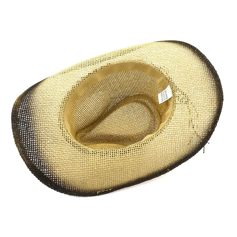 Unisex Casual Spray-painted Paper Straw Beachwear Wide Brim Hats