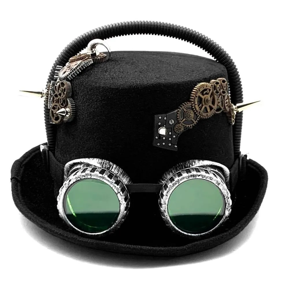 Vintage Party Style Steampunk Gears Synthetic Top Cosplay Hat for Men