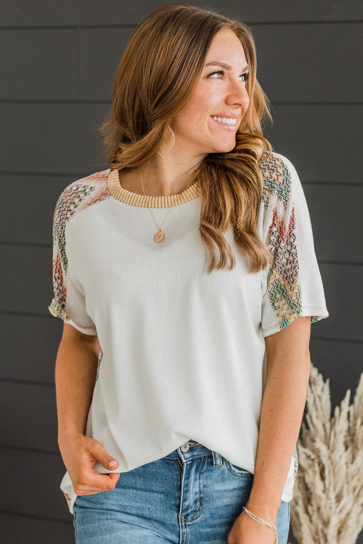 Where It All Began Knit Top- Ivory