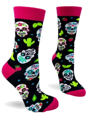 Women's Sugar Skulls Crew Socks